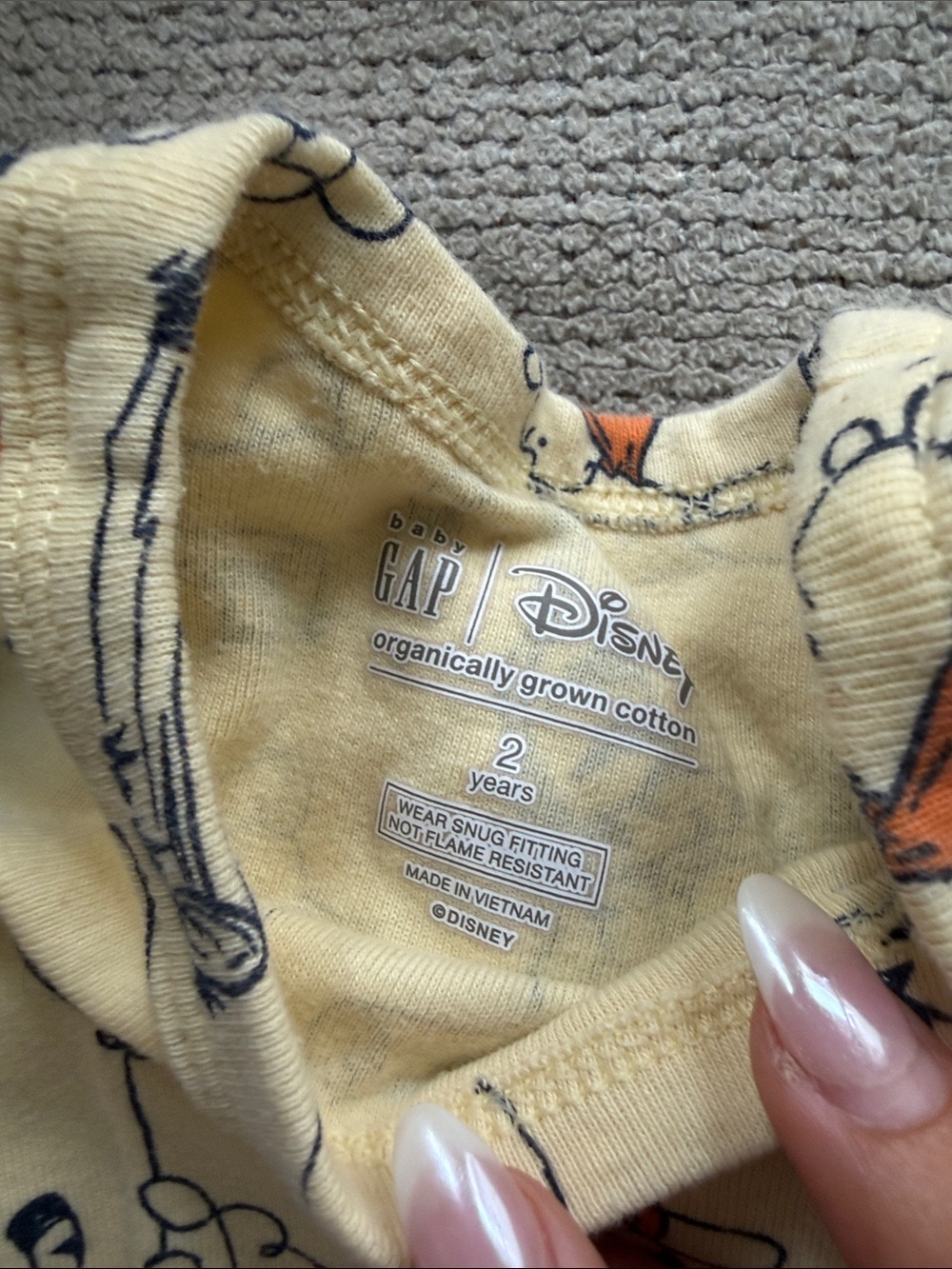 Kids 3-Pack Pajama Set - Mickey, Pooh Bear & Milk+Cookies - Picture 2 of 7